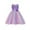 Purple, variant on MAVLLY Flower Girls Sequin Party Dress Rainbow Mesh Tulle Princess Lace Ball Gown Prom