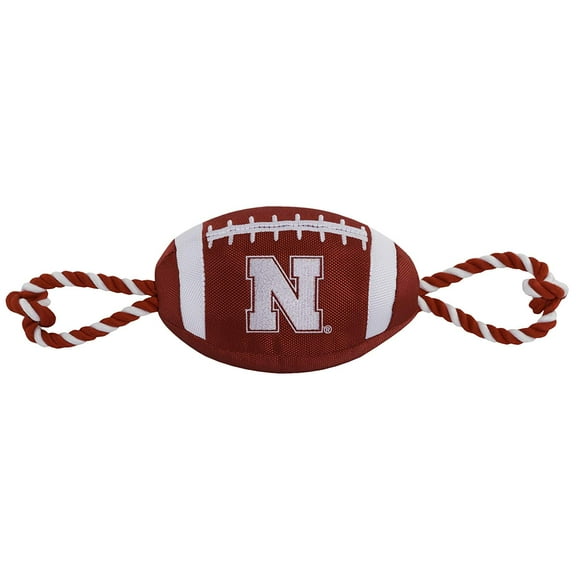 Pets First Collegiate Nebraska State Nylon Football-Licensed