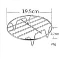thumbnail image 4 of 2pcs Air Fryer Rack Stainless Steel 7.8inch Holder XL Air Fryer Accessories, Multi-purpose Double Layer Rack with 5 Barbecue Sticks for Most 5.3-5.8 Q, 4 of 4