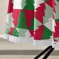 thumbnail image 5 of SKYSONIC 60" Christmas Tree Round Tablecloth Red and Green Table Cloth Cover Mat Washable Polyester Table Covers Dining Decorative Holiday Home Picnic Party Wedding, 5 of 7