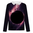 thumbnail image 4 of Blusa de manga larga con estampado digital colorido y media cremallera para hombre Pompotops  oipoqjl46971, 4 of 5