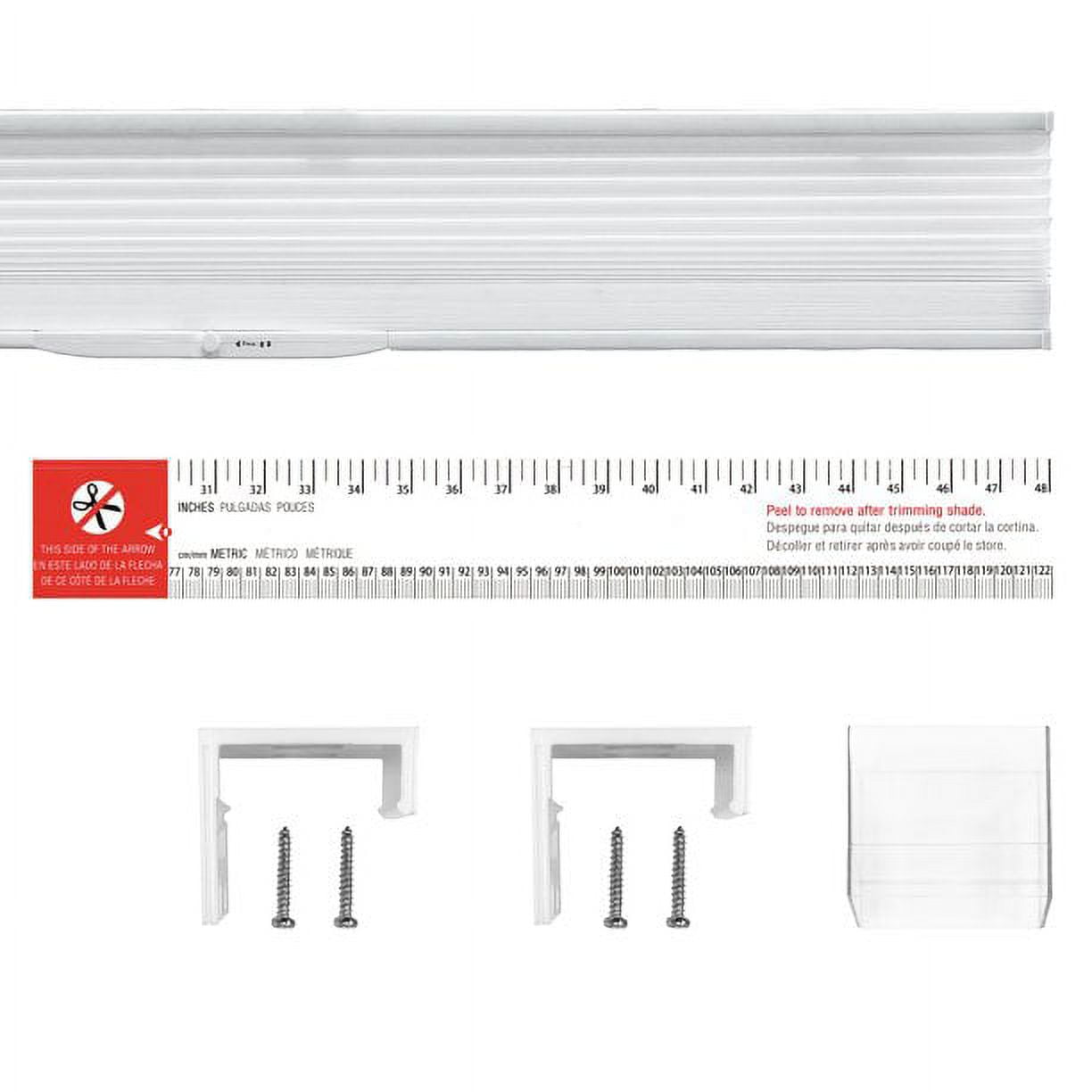 Lumi Room Darkening Cordless Honeycomb POP Shades, White, 30" W x 64" H