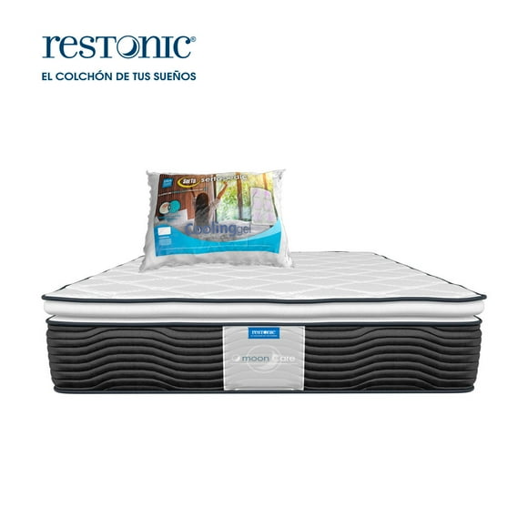 Colchón King Size Restonic Mar Almohada Memory Foam Cooling Bocina Portatil