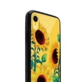 thumbnail image 3 of FINCIBO Slim TPU Bumper + Clear Hard Back Cover for Apple iPhone XR 6.1", Sunflower Portrait, 3 of 6
