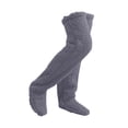 thumbnail image 2 of yuksok Plush Leg Warmers Cosplay Accessories Winter Sleeping Socks Thigh High Socks Gray, 2 of 9