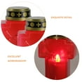 thumbnail image 3 of Minkissy 2pcs Votive Candles Red Plastic Cross Style for Events, 3 of 8