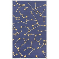 Momeni Stella Indoor/Outdoor Geometric Contemporary Area Rugs, Blue/Yellow,91"x60"
