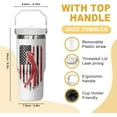 thumbnail image 3 of Golf Tumbler 30oz,Golf Lovers Gifts for Men,Funny Birthday Gift for Golf Lover,Travel Coffee Mug,Stainless Steel Tumbler with Handle, 3 of 6