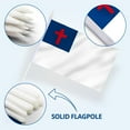 thumbnail image 3 of Anley Christian Mini Flag 12 Pack - Hand Held Small Miniature Christian Flags 5" x 8", 3 of 7