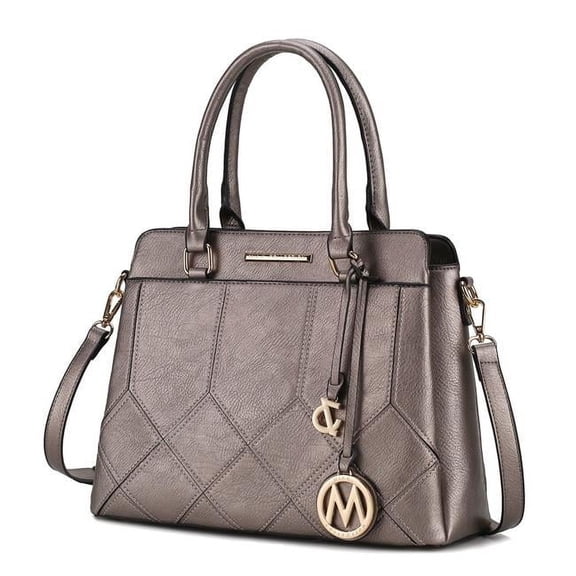 MKF Collection by Mia K. MKF-L234PW Elodie Triple Compartment Womens Tote Bag