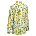 thumbnail image 5 of Limoncello, Lemon Vine Long Sleeve Blouse Woman Streetwear Casual Shirts Summer Oversize Woman Streetwear Clothing Birthday Present, 5 of 7