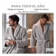 thumbnail image 5 of Bata de Baño Suave, Absorbente y de Secado Rápido, Unisex Real Textil (Gris, Unitalla), 5 of 9