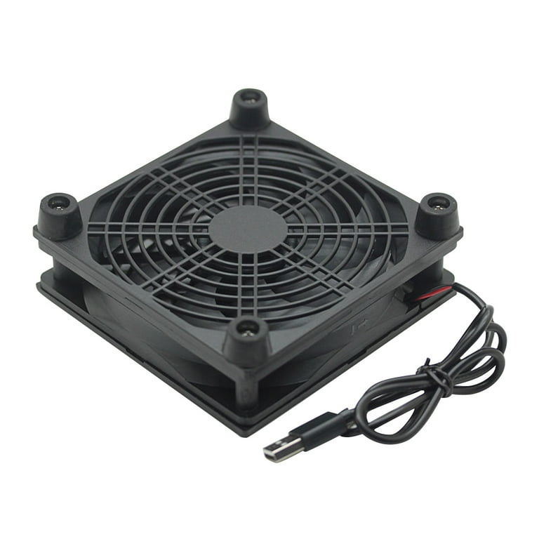 PERZOE Router Cooling Fan Rack 5V 12Cm Usb Set Top Box Broadband