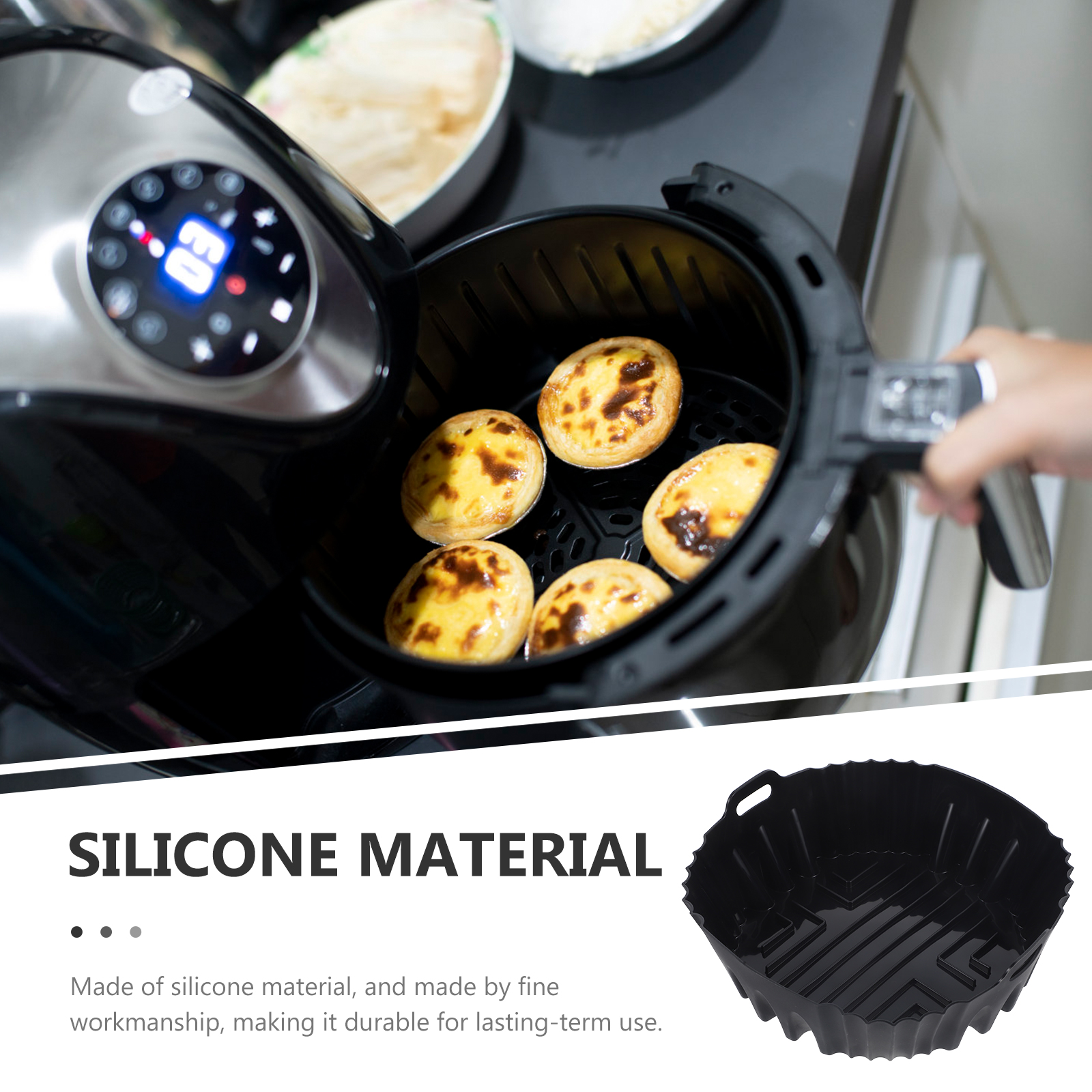 Silicon pad for air fryer Air Fryer Silicone Pot Silicone Air Fryer