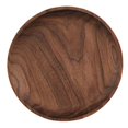 thumbnail image 1 of Bandeja para Servir de Negro, Bandeja Redonda de Madera, Bandeja para Servir de Madera, Fruta, Pan, Plato para , Tabla para Servir 13cm SM SunniMix platos de ensalada, 1 of 8