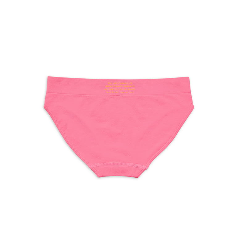 Justice Girls Nylon Spandex Bikini Underwear, 5-Pack Sizes 6-16 
