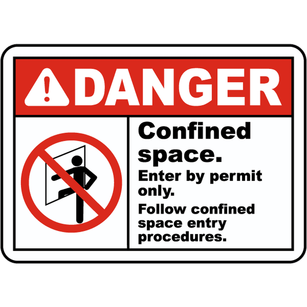 Danger Follow Entry Procedures Safety Notice Signs For Work Place