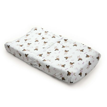 UPC: 0074451130593 | Little Muffincakes Extra Soft Changing Pad Cover Ballerina Theme (Zhara) – Standard Size 1 Pack Pink