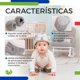 thumbnail image 4 of Casco Protector de Seguridad para Bebés y Niños Pequeños, Protector Antigolpes de Cabeza para Niños Ideal Para Aprender a Caminar y Gatear (Gris), 4 of 7
