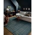 thumbnail image 2 of Chris Loves Julia x Loloi Calvin Ocean / Olive 18" x 18" Sample Rug, 2 of 6