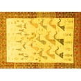 thumbnail image 1 of Ahgly Company Machine Washable Indoor Rectangle Persian Yellow Traditional Area Rugs, 2' x 3', 1 of 4