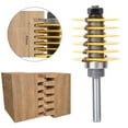 thumbnail image 5 of 1/4 Inch Shank Finger Joint Router Bit - Essential Woodworking Milling & Tenon Joint Cutter for Precise Wood Joints, Easy Setup & Maintenance Guide Included, 5 of 9