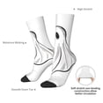 thumbnail image 4 of Fuzoiu Cute Ghost Simple Drawing Print Athletic Crew Socks for Men & Women,Casual Crew Socks,Above Ankle Crew Socks for Business, Casual, 4 of 6