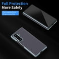 thumbnail image 3 of Dteck PU Leather Case for Samsung Galaxy Z Fold 7, Luxury Carbon Fiber Texture Plating Flip Cover Slim Hard Back Anti-Scratch Case, Gray, 3 of 7