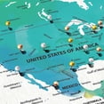 thumbnail image 3 of Elephant Stock Adventures I Push Pin World Map Wall Art - Map Canvas Art - 24" x 16", 3 of 8