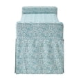 thumbnail image 6 of Khloee Bench Indes Blue Ground Linen 50.2L x 19.6W x 22H Upholstered Square Arms, 6 of 9
