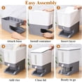 thumbnail image 3 of Topsome Rice Dispenser, 22 Lbs Rice Storage Container with Measuring Cup and Lid, Airtight Food Storage Container for Kitchen Pantry Household Organization, 3 of 8
