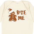 thumbnail image 4 of Inktastic Bite Me Gingerbread Boys or Girls Long Sleeve Baby Bodysuit, 4 of 5