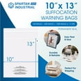 thumbnail image 2 of Spartan Industrial - 10” X 13” (200 Count) Self Seal Clear Poly Bags with Suffocation Warning for Packaging, T Shirts - Permanent Adhesive, 2 of 7