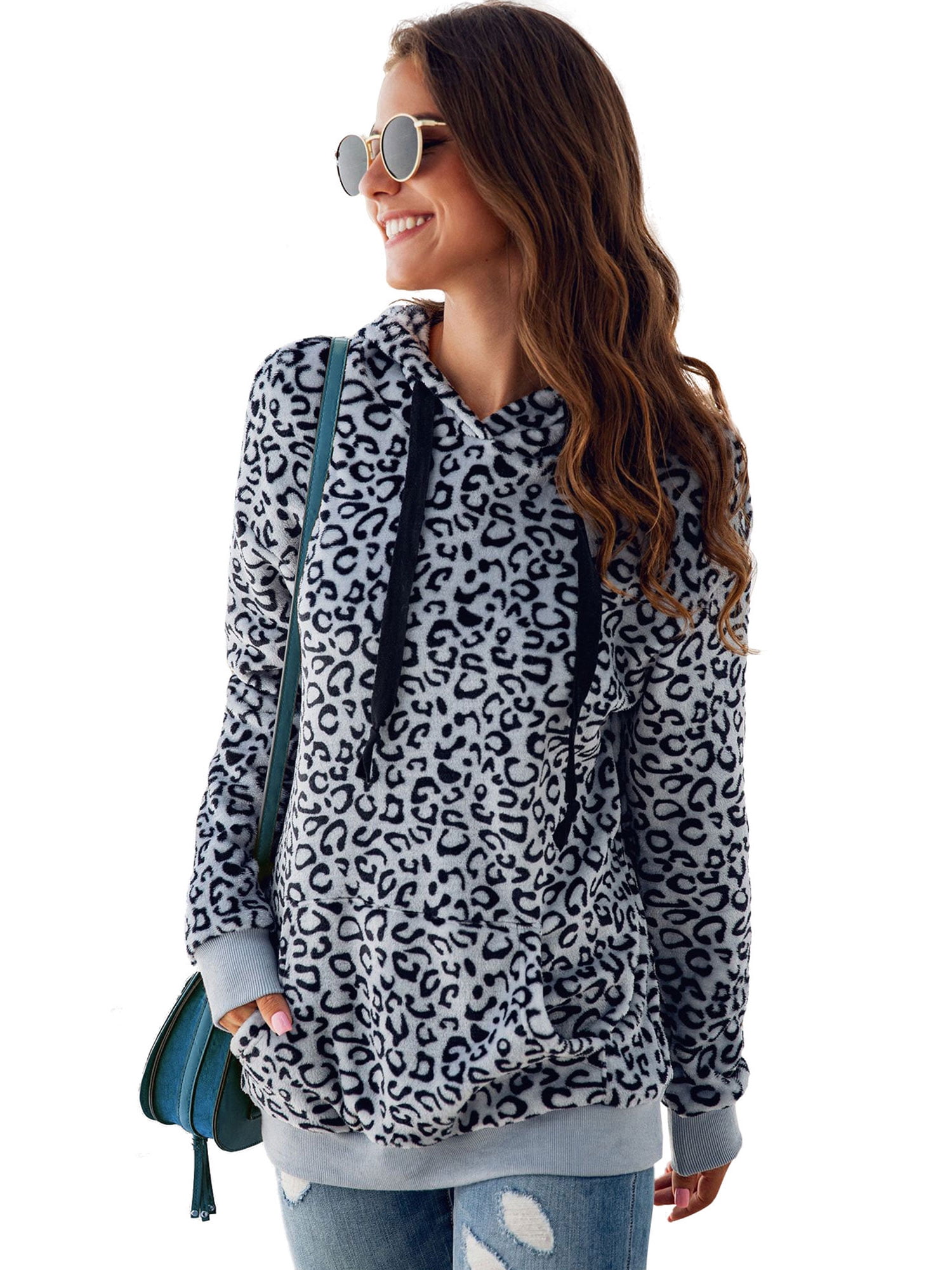 leopard sweatshirt womens
