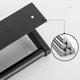 thumbnail image 5 of Marble Toilet Paper Holder With Shelf Toilet Paper Roll Holder Wall Mount For Bathroom Cabinet Deco, 5 of 5