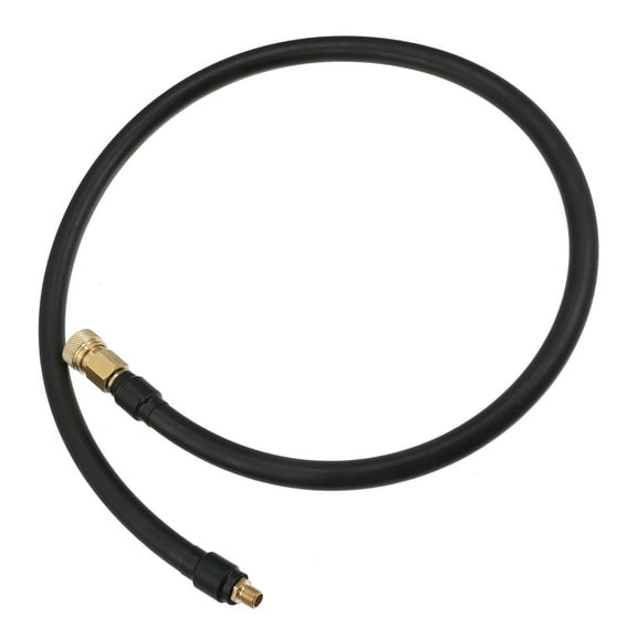 Unique Bargains Flexible Copper 80cm 31" Tire Valve Connect Pipe Air Inflator Extension Rubber Hose for Car
