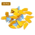 thumbnail image 3 of Unique Bargains 30Pack Irregular Acrylic Sew on Mirror Pieces Rhinestones Beads, Gold 25x11mm, 3 of 6