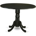 thumbnail image 3 of 5 Piece Dining Table Set for 4 with Round Kitchen Table and 4 Chairs, Black, 3 of 14