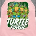 thumbnail image 3 of Teenage Mutant Ninja Turtles -Turtle Power - Toddler & Youth Girls Raglan Graphic T-Shirt, 3 of 5