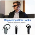 thumbnail image 5 of Uxcell 6 Pcs Replacement Ear Hooks (9mm/0.35 Inch, Black) - Soft Silicone Universal Small Ear Loop Clips Anti-Slip Earbuds Replacement for Single-Ear Bluetooth Headset, 5 of 6
