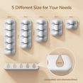 thumbnail image 4 of Cable Clips, Cute Bear Desktop Cord Organizer, 5Pack (5 Slots) Silicone Adhesive Cable Holder, 4 of 4
