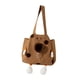 thumbnail image 3 of Bolsa de transporte para gatos, bolsa de transporte para gatos, cómoda, bonita, de lona, con cabeza expuesta, bolso para mascotas, bolso para perros marrón, 3 of 8
