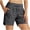 Dark Gray, variant on Womens Loose Fit Fast Dry Athletic Shorts High Waisted with Zip Pockets Back Pocket UPF 50+ Summer Wear