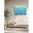thumbnail image 5 of Turquoise Blue Teal Wall Art for Living Room,Canvas Picture Wall Decor for Bathroom Bedroom,Chic Stained Glass Texture Aesthetic Painting Artwork for Office Kitchen Hallway Dining Room Decor 20"x24", 5 of 8