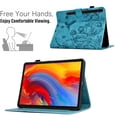 thumbnail image 5 of Case for Samsung Galaxy Tab S9/S8/S7, Classic PU Leather Folio Kickstand Magnetic Closure Slim Fit Cover with Auto Wake/Sleep Function Embossing - Blue, 5 of 6