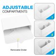 thumbnail image 7 of MoKo Magnetic Dry Erase Marker Holder, Adjustable Magnetic Basket Organizer Shelf for Locker Refrigerator, 2 Pack White, 7 of 7