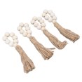 thumbnail image 4 of Napkin Beads Ring, Versatile Table Napkin Rings Handcrafted 4pcs  For Wedding For Balcony, 4 of 8
