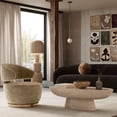 thumbnail image 2 of Austin Oat Recycled Fabric Swivel Chair, 2 of 5