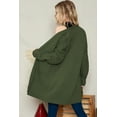 thumbnail image 3 of SHEWIN Womens Cardigans Sweaters Oversized Open Front Cardigan Long Sleeve Chunky Cable Knit Fall Winter Outwear Coat with Pockets Green S-2XL, 3 of 9