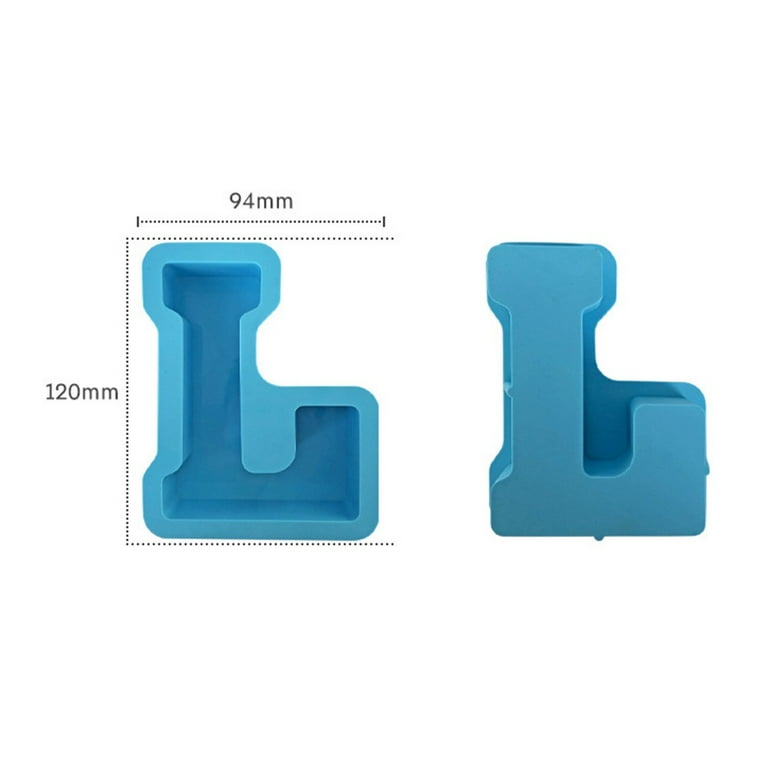 Handicrafts Alphabet Mold Silicone Epoxy Resin Molds For Art Letter Molds